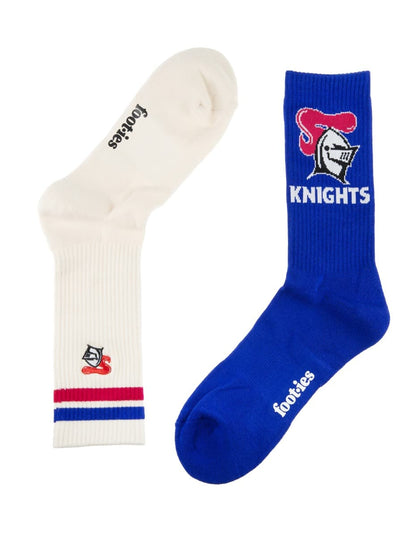 Newcastle Knights NRL Icons Sneaker 2 Sock Pack