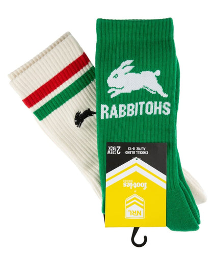 South Sydney Rabbitohs NRL Icons Sneaker 2 Sock Pack