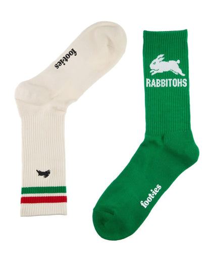 South Sydney Rabbitohs NRL Icons Sneaker 2 Sock Pack