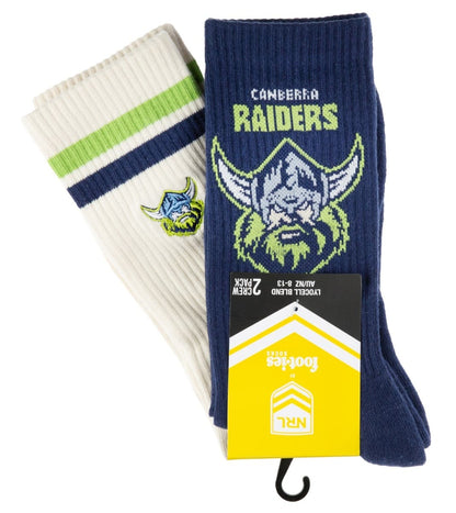 Canberra Raiders NRL Icons Sneaker 2 Sock Pack