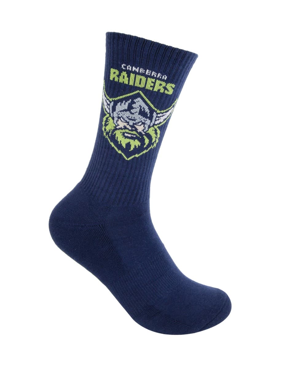 Canberra Raiders NRL Icons Sneaker 2 Sock Pack