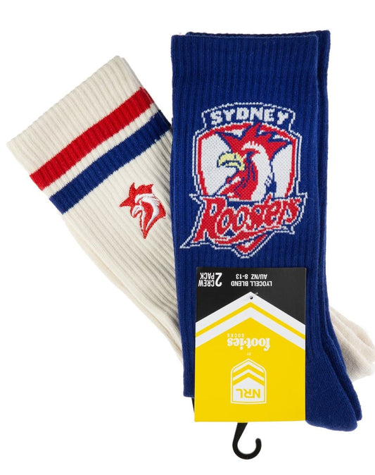 Sydney Roosters NRL Icons Sneaker 2 Sock Pack