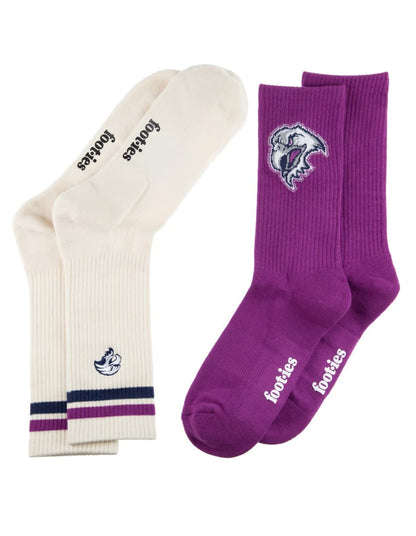 Manly Sea Eagles NRL Icons Sneaker 2 Sock Pack