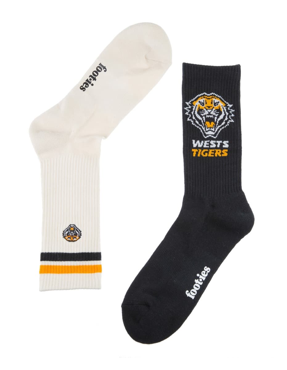 Wests Tigers NRL Icons Sneaker 2 Sock Pack