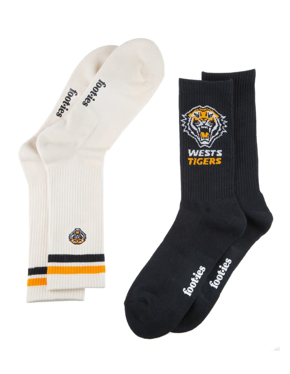 Wests Tigers NRL Icons Sneaker 2 Sock Pack