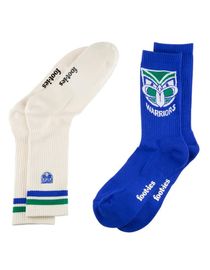 New Zealand Warriors NRL Icons Sneaker 2 Sock Pack