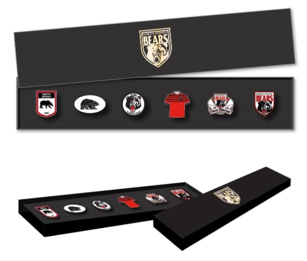 North Sydney Bears Logo Pin Set