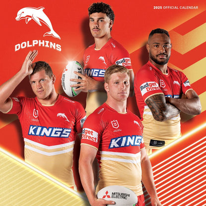 Dolphins 2025 NRL Team Wall Calendar