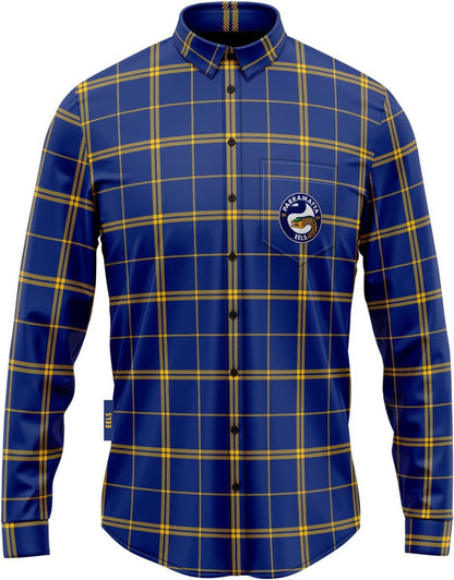 Parramatta Eels NRL Mens Mustang Flannel Shirt
