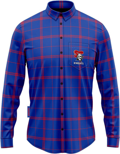 Newcastle Knights NRL Mens Mustang Flannel Shirt