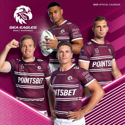 Manly Sea Eagles 2025 NRL Team Wall Calendar
