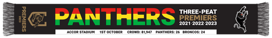 Penrith Panthers 2023 NRL Premiers Scarf