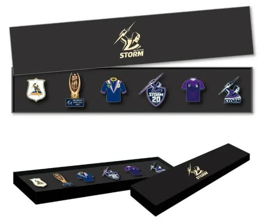 Melbourne Storm NRL Logo Pin Set