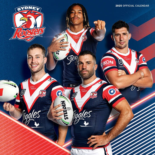 Sydney Roosters 2025 NRL Team Wall Calendar