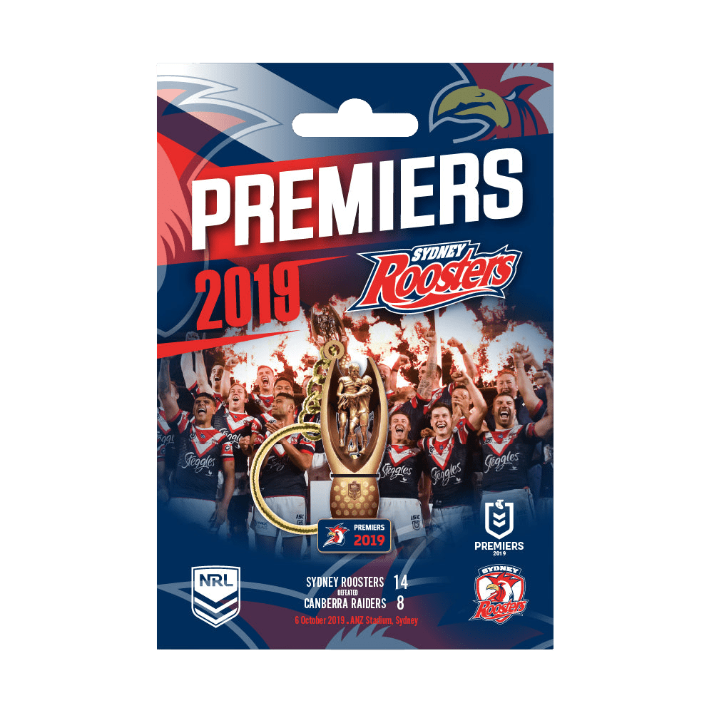 Sydney Roosters 2019 NRL Premiers Trophy Keyring