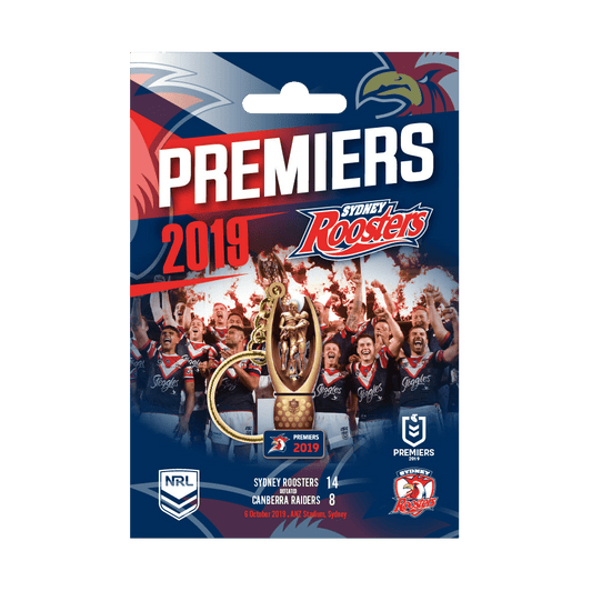 Sydney Roosters 2019 NRL Premiers Trophy Keyring