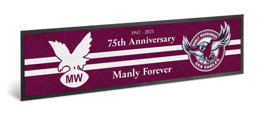 Manly Sea Eagles 75th Anniversary Bar Runner