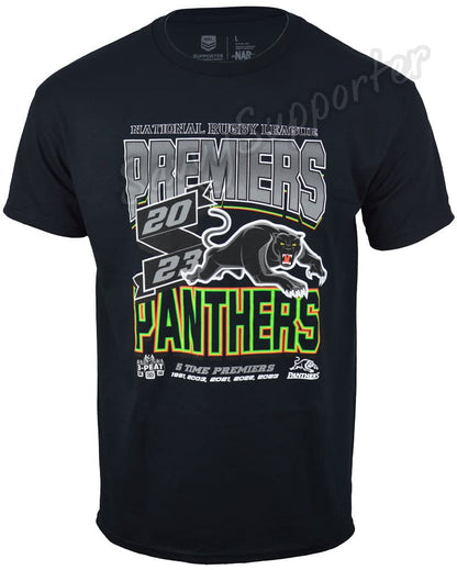 Penrith Panthers 2023 NRL Mens Black Premiers Shirt