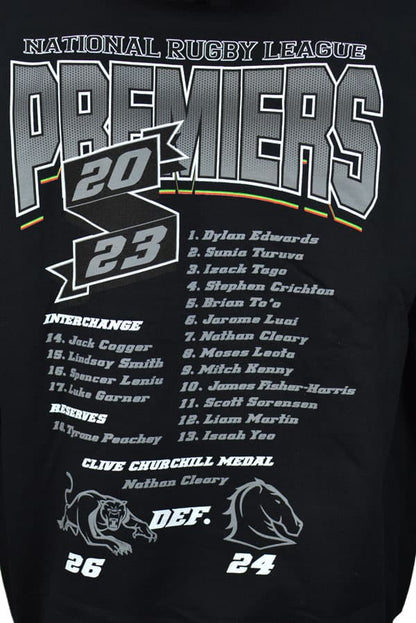 Penrith Panthers 2023 NRL Mens Black Premiers Hoody