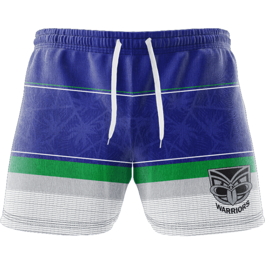 New Zealand Warriors NRL Mens Beach Shorts and Hat Combo