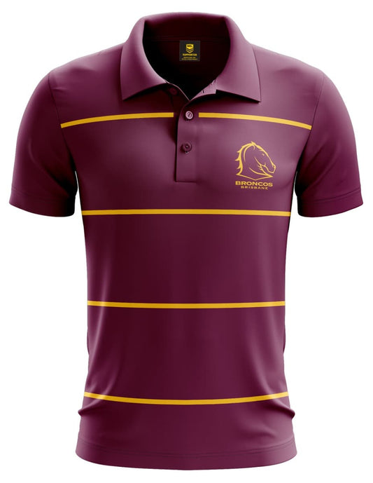 Brisbane Broncos NRL Classic Performance Polo Shirt