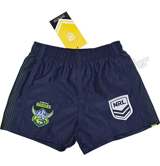 Canberra Raiders 2025 NRL Kids Supporter Footy Shorts