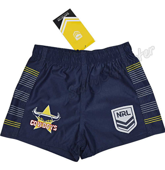 North Queensland Cowboys 2025 NRL Kids Supporter Footy Shorts