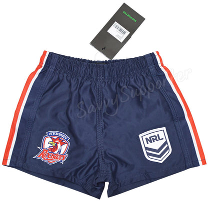Sydney Roosters 2025 NRL Kids Supporter Shorts