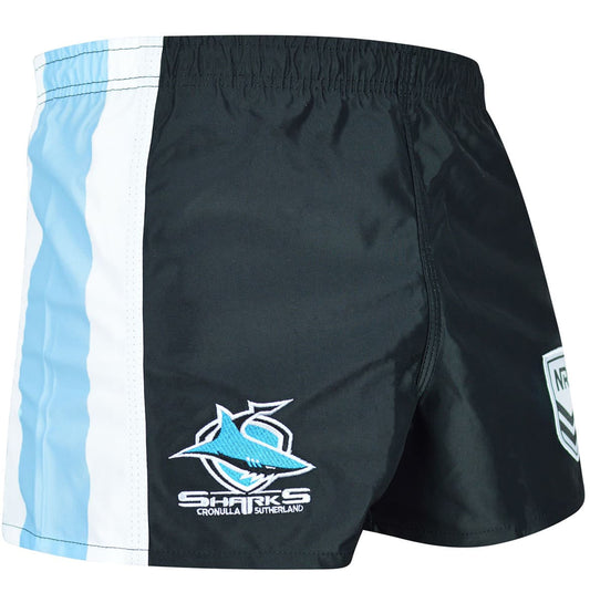 Cronulla Sharks 2025 NRL Mens Supporter Footy Shorts