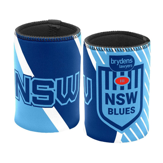 NSW Blues State of Origin Lines Logo Can Cooler