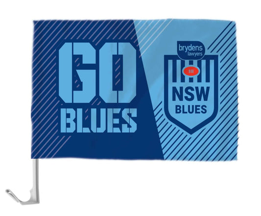NSW Blues State of Origin Car Flag