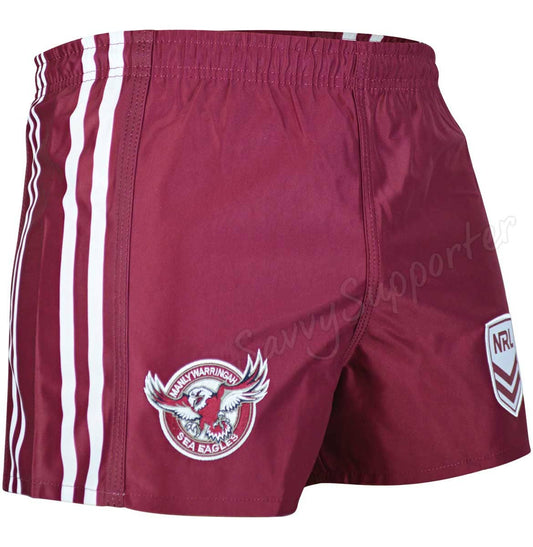 Manly Sea Eagles NRL Footy Shorts Adults