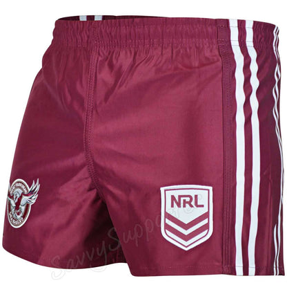 Manly Sea Eagles NRL Footy Shorts Adults
