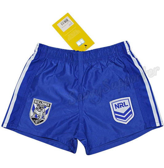 Canterbury Bulldogs 2025 NRL Kids Supporter Footy Shorts