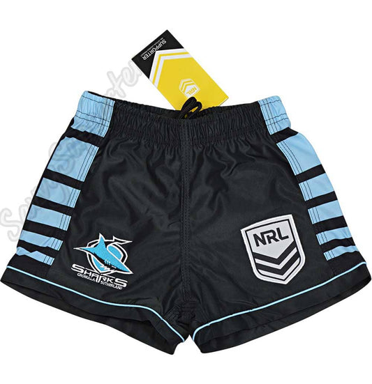 Cronulla Sharks 2025 NRL Kids Supporter Footy Shorts
