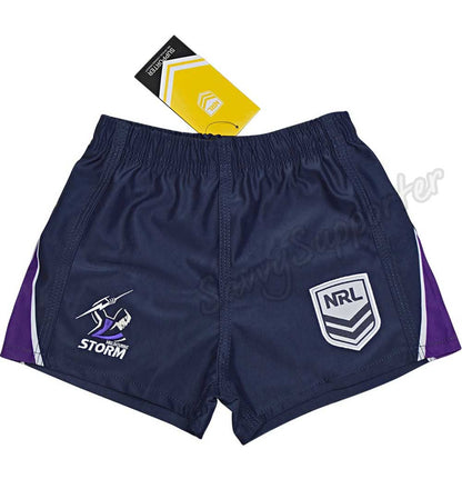 Melbourne Storm 2025 NRL Kids Supporter Footy Shorts