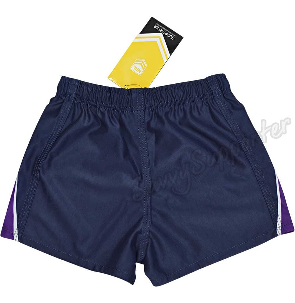 Melbourne Storm 2025 NRL Kids Supporter Footy Shorts