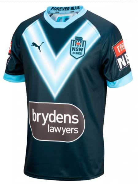NSW Blues 2021 State of Origin Youth Captains Run Jersey - Size 8 ONLY