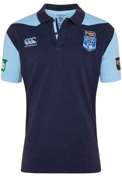 NSW Blues State of Origin Ladies Media Polo Shirt