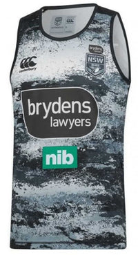 NSW State of Origin State of Origin Mens Silver Training Singlet