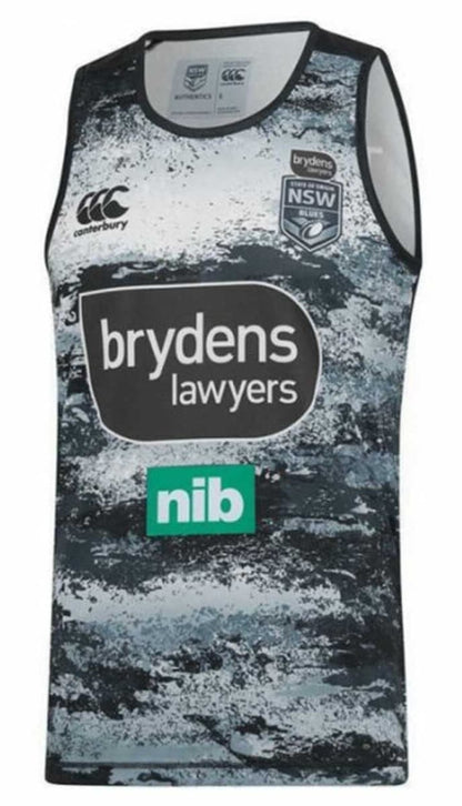 NSW State of Origin State of Origin Mens Silver Training Singlet