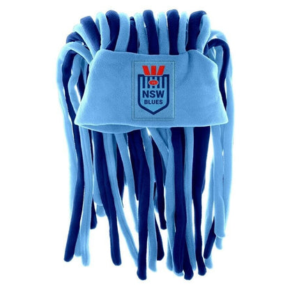 NSW Blues State of Origin Dreadlock Fun Hat / Beanie