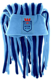 NSW Blues State of Origin Dreadlock Fun Hat / Beanie