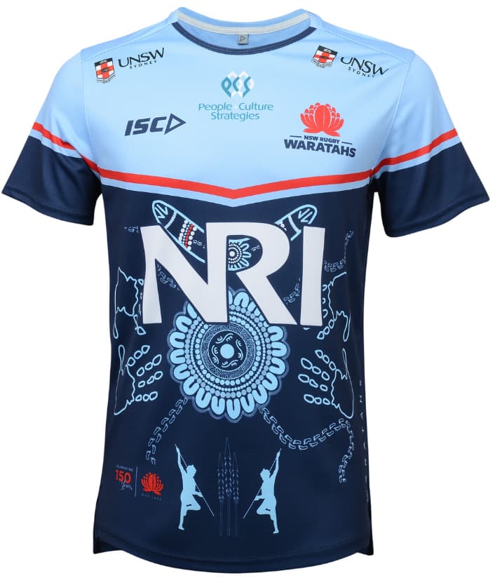 NSW Waratahs 2024 Rugby Union Mens Run Out Tee