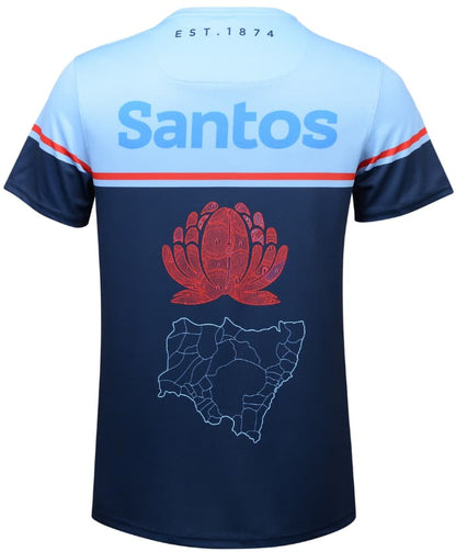 NSW Waratahs 2024 Rugby Union Mens Run Out Tee