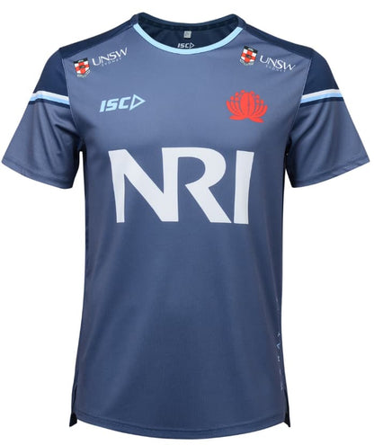 NSW Waratahs 2024 Rugby Union Mens Steel Training Shirt