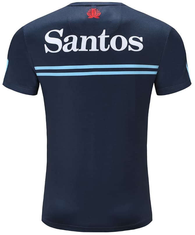 NSW Waratahs 2023 Rugby Union Mens Navy Training Shirt