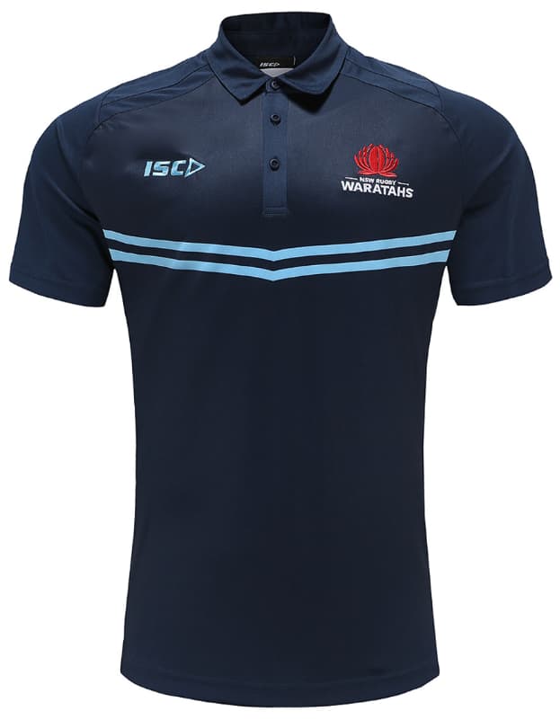 NSW Waratahs 2023 Rugby Union Mens Polo Shirt