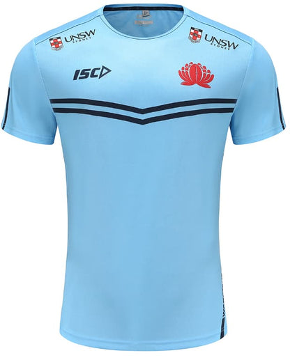NSW Waratahs 2023 Rugby Union Mens Sky Training Shirt