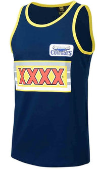 North Queensland Cowboys NRL Mens Retro Singlet